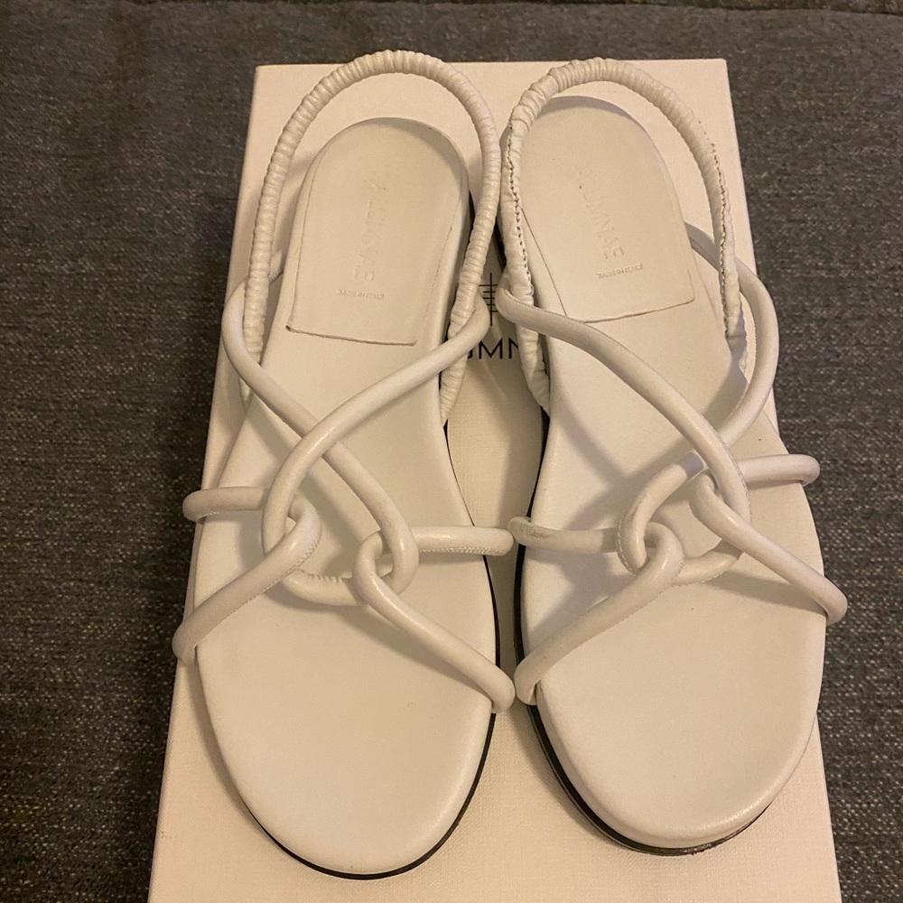 White Alumnae sandal in Size 36